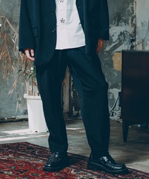 gabardine two-tuck slacks
