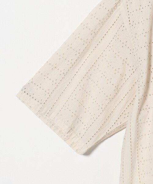 Mademoiselle NON NON タックエンブロイダリーシャツ　刺繍 trim_fce_item6690ad480354a.jpg