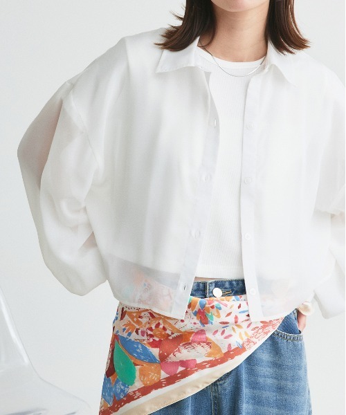 ☘️25新作 新品♡ Aje アジュ 黒半袖シャツ・ブラウス♡　029 j.n.r.d(ジェー・エヌ・アール・ディー) / 【セットアップ対応