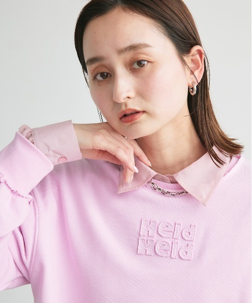 ad thie（アドティエ）の「ショート丈シアーシャツ 半袖リブTシャツセット（シャツ/ブラウス・レディース・ライトグレー/ピンク/オフホワイト/ブラック/ライトブルー・FREE）」の19枚目の写真