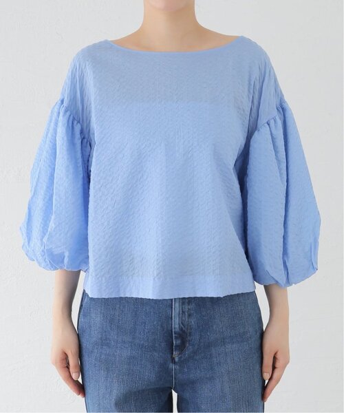 ヴェルメイユ イエナ ボリュームスリーブ ブラウス　日本製 セール】ボリュームスリーブブラウス（シャツ/ブラウス