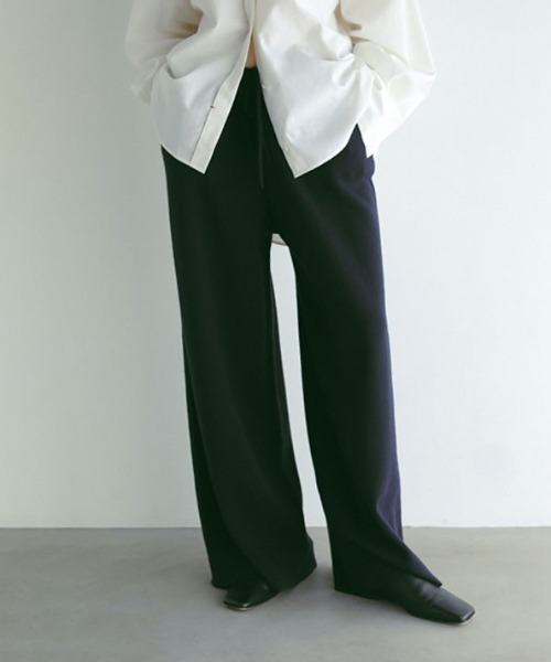 リネンスムースニットパンツ(S OFF WHITE): ボトムス │ ETRE