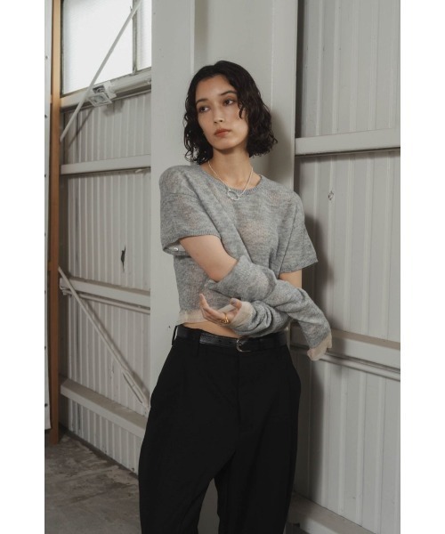 Knuth Marf（クヌースマーフ）の「Uneck fringe mesh knit