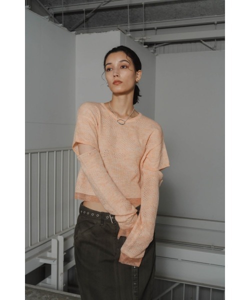 2way half sleeve knit（ニット/セーター）｜Knuth Marf