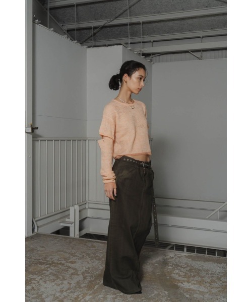 2way half sleeve knit（ニット/セーター）｜Knuth Marf