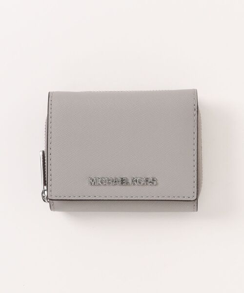 MICHAEL KORS(マイケルコース)の「JET SET TRAVEL ミッド ジップウォレット スモール(財布・レディース・グレー系・FREE)」の1枚目の写真