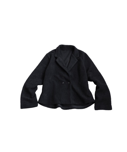 antiqua(アンティカ)の「プードルジャケット(テーラードジャケット・レディース・ブラック/グレー・ONESIZE)」の3枚目の写真