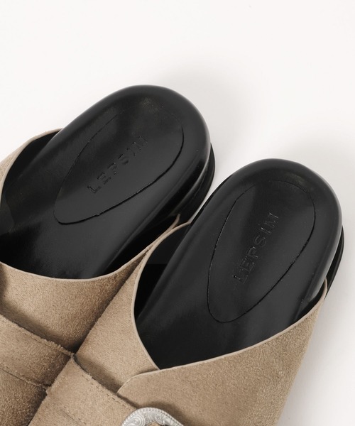 LEPSIM(レプシィム)の「ウェスタンスライドサンダル 494443(サンダル・レディース・サンドベージュ/ブラック・MEDIUM/LARGE)」の20枚目の写真