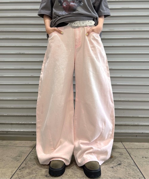 カラーデニムパンツ ワイドカーブカラーデニム（デニムパンツ）｜sedacle（セダクル）の