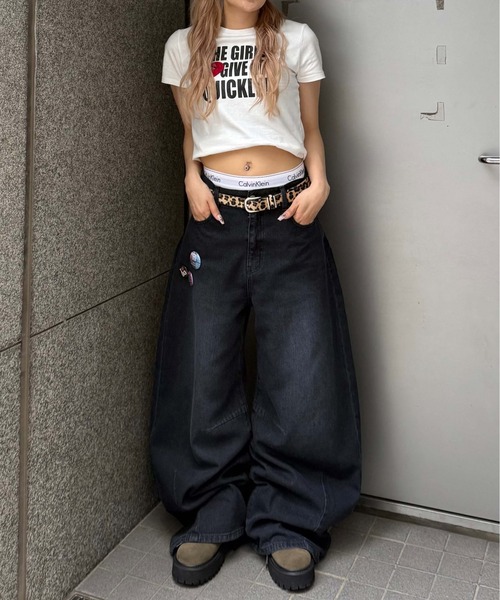 sedacle(セダクル)の「ワイドカーブカラーデニム(デニムパンツ・メンズ・パープル/インディゴブルー/ダークネイビー/ピンク・LARGE/MEDIUM/SMALL)」の20枚目の写真