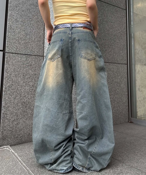 ワイドカーブカラーデニム（デニムパンツ）｜sedacle（セダクル