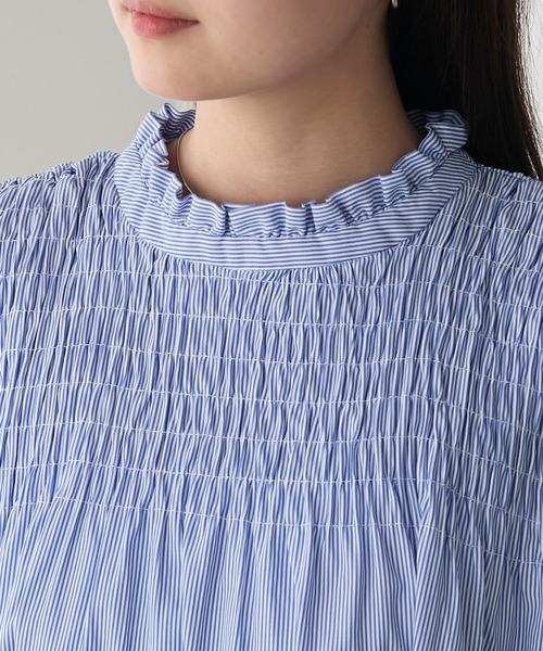 Munsingwear ストライプ ノースリーブワンピース LE CERCLE par ropé(ル セルクル パー ロペ) / ストライプ