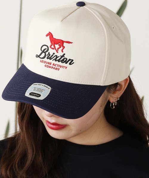 BRIXTON（ブリクストン）の「BRIXTON/ブリクストン LEISURE ACTIVITY MP SNPK キャップ メンズ 夏物 夏服（キャップ・メンズ・ネイビー/グリーン・ONE SIZE）」の2枚目の写真