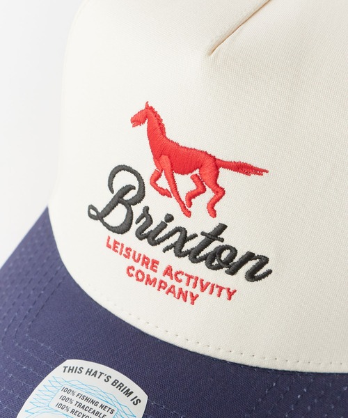 BRIXTON(ブリクストン)の「BRIXTON/ブリクストン LEISURE ACTIVITY MP SNPK キャップ メンズ 夏物 夏服(キャップ・メンズ・ネイビー/グリーン・ONE SIZE)」の9枚目の写真