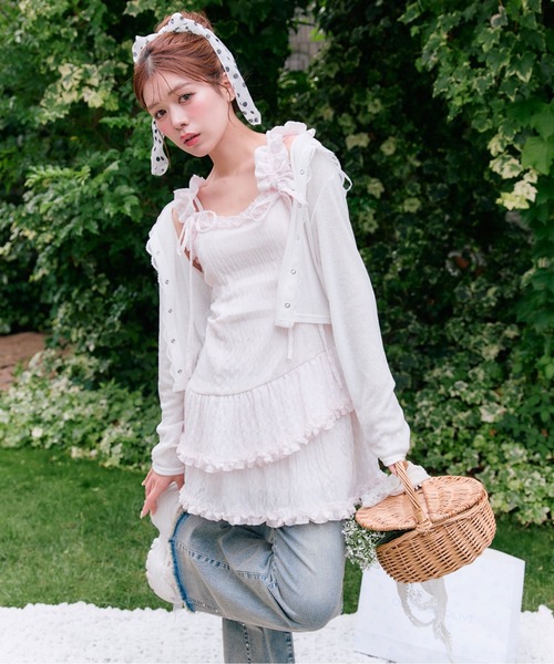 OLIVE des OLIVE（オリーブデオリーブ）の「フリルキャミチュニック