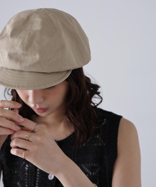 FREE'S MART(フリーズマート)の「シンプルキャスケット(キャスケット・レディース・ブラック/ベージュ・フリ-)」の8枚目の写真