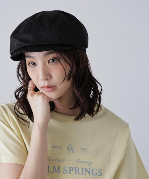 FREE'S MART(フリーズマート)の「シンプルキャスケット(キャスケット・レディース・ブラック/ベージュ・フリ-)」の1枚目の写真