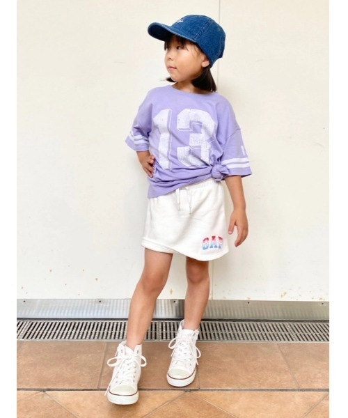 GAP（ギャップ）の「GAPロゴ プルオンミニスカート・スコート (キッズ)（スカート・キッズ・オフホワイト/グリーン・110cm/120cm/130cm/140cm/150cm/160cm）」の7枚目の写真