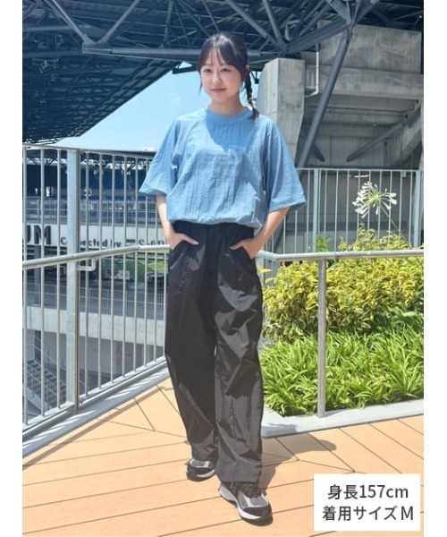 NEW BALANCE(ニューバランス)の「NB Grey ウーブン Tシャツ(Tシャツ/カットソー・メンズ・スカイブルー/ブラック・SMALL/XX-LARGE/X-LARGE/LARGE/MEDIUM)」の20枚目の写真