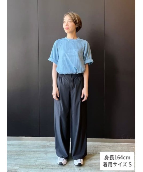 NEW BALANCE(ニューバランス)の「NB Grey ウーブン Tシャツ(Tシャツ/カットソー・メンズ・スカイブルー/ブラック・SMALL/XX-LARGE/X-LARGE/LARGE/MEDIUM)」の18枚目の写真