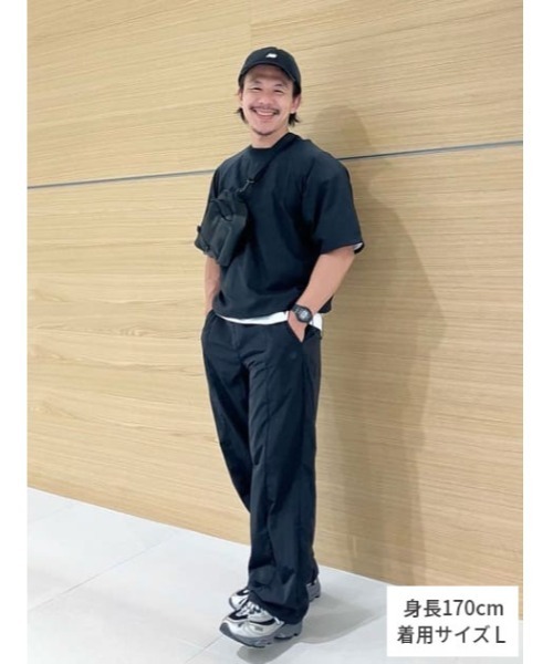 NEW BALANCE(ニューバランス)の「NB Grey ウーブン Tシャツ(Tシャツ/カットソー・メンズ・スカイブルー/ブラック・SMALL/XX-LARGE/X-LARGE/LARGE/MEDIUM)」の15枚目の写真
