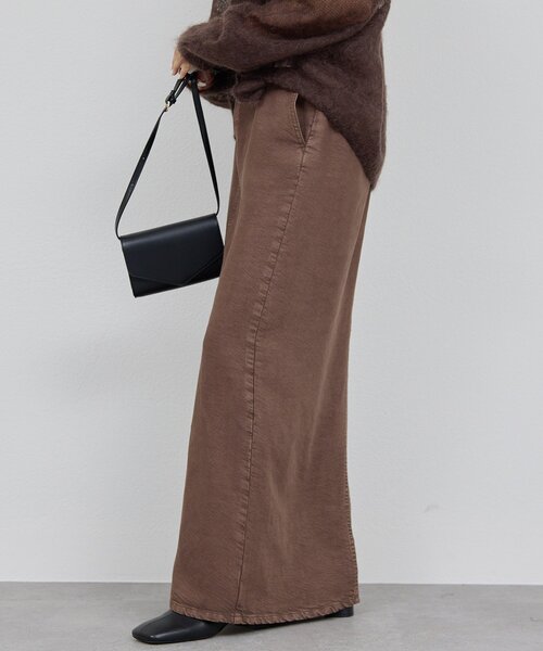 GALLARDAGALANTE（ガリャルダガランテ）の「【セットアップ対応】リヨセルスリットスカート（スカート・レディース・ベージュ/ブラウン/アイボリー/オリーブ・0/1/X-SMALL）」の13枚目の写真