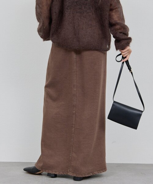 GALLARDAGALANTE（ガリャルダガランテ）の「【セットアップ対応】リヨセルスリットスカート（スカート・レディース・ベージュ/ブラウン/アイボリー/オリーブ・0/1/X-SMALL）」の14枚目の写真