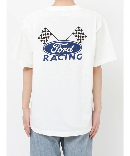 Ungrid（アングリッド）の「FordロゴTee（Tシャツ/カットソー・レディース・ピンク/オフホワイト/チャコールグレー・FREE）」の19枚目の写真