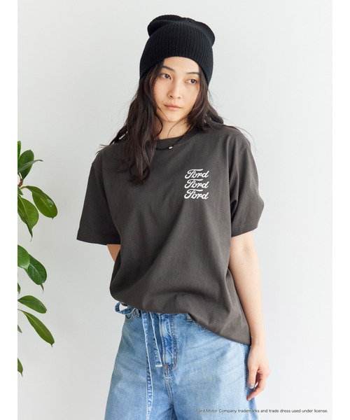 Ungrid（アングリッド）の「FordロゴTee（Tシャツ/カットソー・レディース・ピンク/オフホワイト/チャコールグレー・FREE）」の7枚目の写真