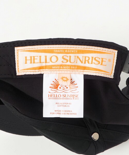 HELLO SUNRISE＞クラシック タイポグラフィ 5パネル キャップ