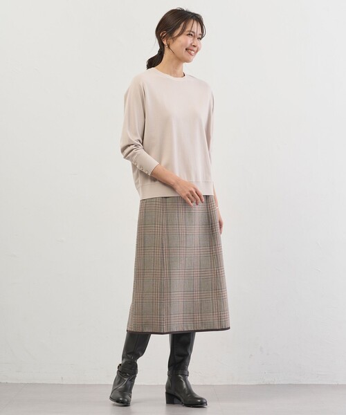 J.PRESS Ladies(J.プレス レディス)の「VIGODA ドルマンスリーブ ニット(ニット/セーター・レディース・オレンジ系/イエロー系/ベージュ系/サックスブルー系・SMALL)」の8枚目の写真