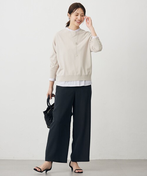 J.PRESS Ladies(J.プレス レディス)の「VIGODA ドルマンスリーブ ニット(ニット/セーター・レディース・オレンジ系/イエロー系/ベージュ系/サックスブルー系・SMALL)」の11枚目の写真