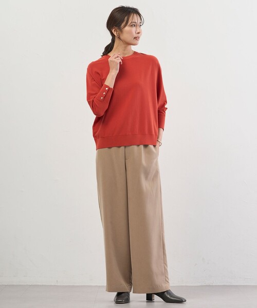 J.PRESS Ladies(J.プレス レディス)の「VIGODA ドルマンスリーブ ニット(ニット/セーター・レディース・オレンジ系/イエロー系/ベージュ系/サックスブルー系・SMALL)」の13枚目の写真