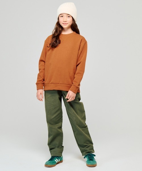 KRIFF MAYER Kid's Collection（クリフメイヤーキッズコレクション）の「綿裾ペロパンツ（チノパンツ・キッズ・カーキ/チャコール/ベージュ/ネイビー・120/130/140/150/160/170）」の5枚目の写真