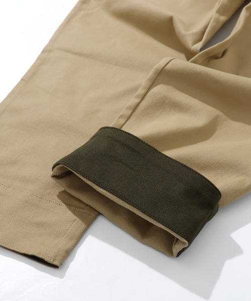 KRIFF MAYER Kid's Collection（クリフメイヤーキッズコレクション）の「綿裾ペロパンツ（チノパンツ・キッズ・カーキ/チャコール/ベージュ/ネイビー・120/130/140/150/160/170）」の16枚目の写真