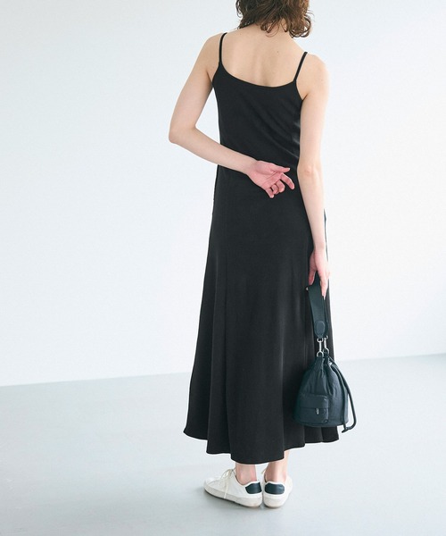 coca(coca)(コカ)の「外で着られるブラワンピース OUT BRA リブキャミワンピース(ワンピース・レディース・グレー/ブラック・M/L/S)」の6枚目の写真