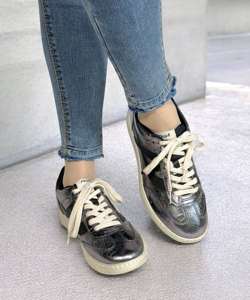 ASH（アッシュ）の「ASH/アッシュ【SUNSET】ローカットスニーカー フラット シルバースニーカー 3.5cmヒール（スニーカー・レディース・ガンメタ/グレー・37/36/35/39/38/40）」の9枚目の写真