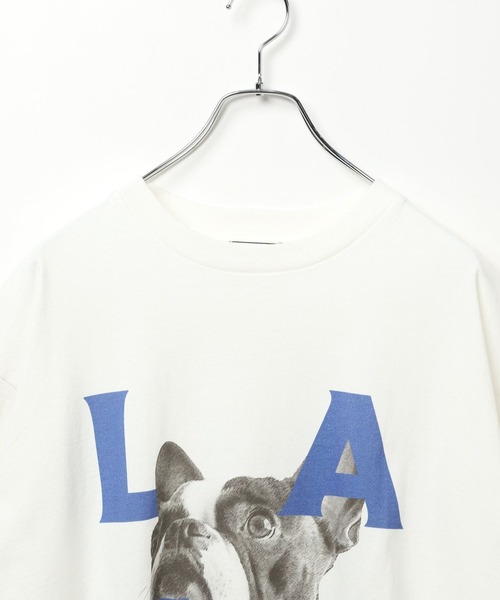 BAYFLOW（ベイフロー）の「ドッグフェイスデザインTシャツ（Tシャツ/カットソー・メンズ・ブラック/ホワイト・LARGE/MEDIUM）」の9枚目の写真