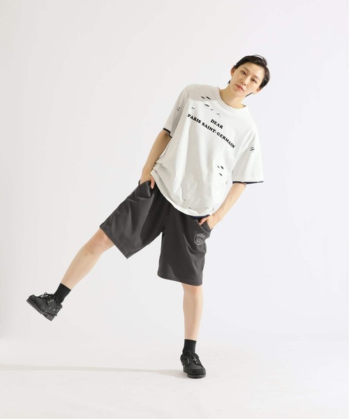 PARIS SAINT-GERMAIN(パリサンジェルマン)の「《追加》【Paris Saint-Germain / パリ・サン=ジェルマン】 JP METALLIC LOGO SHORTS(その他パンツ・メンズ・チャコールグレー/ブラック・MEDIUM/LARGE/X-LARGE)」の11枚目の写真