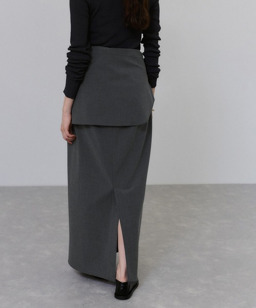 一部WEB限定カラー】・【接触冷感】マルチWAYレイヤードシャツスカート