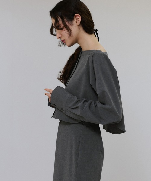 Adam et Rope アダムエロペ  25AW ｸﾞﾚｰ 接触冷感 ﾏﾙﾁWAYﾚｲﾔｰﾄﾞｼｬﾂｽｶｰﾄｾｯﾄ 38 アダム エ ロペ ADAM ET ROPE' 【一部WEB限定カラー】・【接触冷感