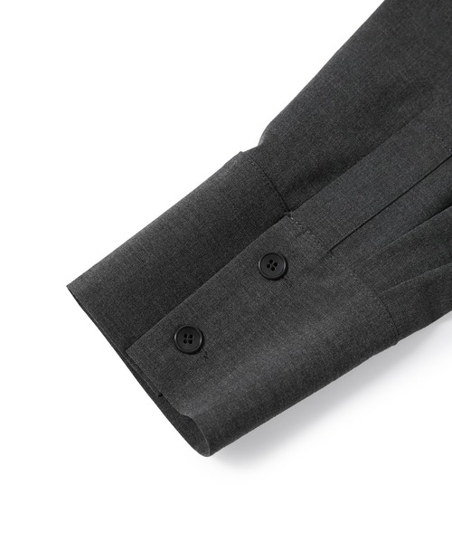 ADAM ET ROPE'(アダムエロペ)の「【一部WEB限定カラー】・【接触冷感】マルチWAYレイヤードシャツスカート(スカート・レディース・ブラック/グレー/ブルー系その他3・36/38)」の10枚目の写真