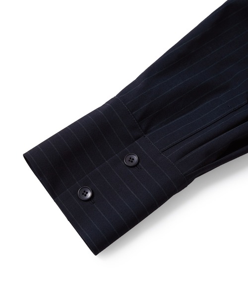 ADAM ET ROPE'(アダムエロペ)の「【一部WEB限定カラー】・【接触冷感】マルチWAYレイヤードシャツスカート(スカート・レディース・ブラック/グレー/ブルー系その他3・36/38)」の4枚目の写真