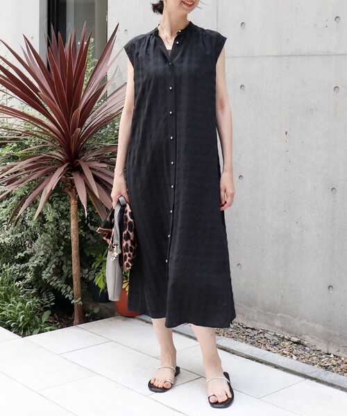 MICO COULIER（ミコクリエ）の「ヴィンテージギンガムワンピース（ワンピース・レディース・ブラウン系その他/ブラック系その他・38）」の10枚目の写真