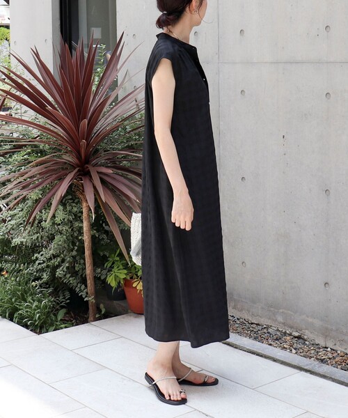 MICO COULIER（ミコクリエ）の「ヴィンテージギンガムワンピース（ワンピース・レディース・ブラウン系その他/ブラック系その他・38）」の11枚目の写真