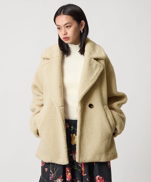 EMMEL REFINES＞EM ショートカール ボアコート（チェスターコート