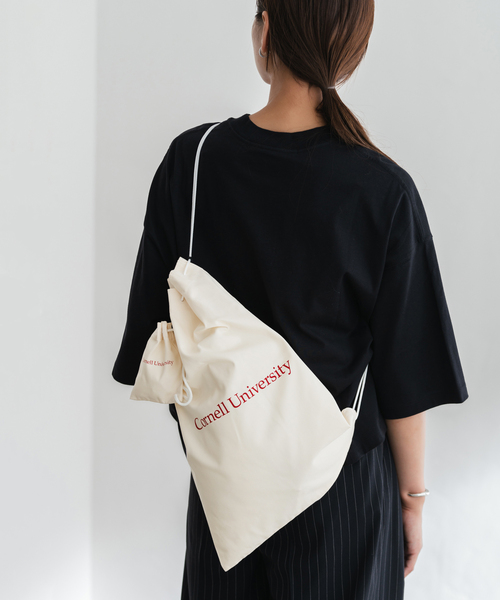 FRAMeWORK（フレームワーク）の「OUT OF FRAMe ランドリーバッグ+Exsmallsize（エコバッグ/サブバッグ・レディース・ブラック/アイボリー/ボルドー・FREE）」の2枚目の写真