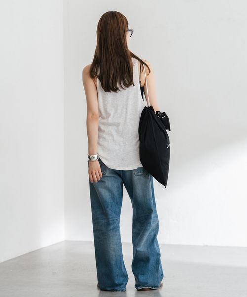 FRAMeWORK（フレームワーク）の「OUT OF FRAMe ランドリーバッグ+Exsmallsize（エコバッグ/サブバッグ・レディース・ブラック/アイボリー/ボルドー・FREE）」の5枚目の写真