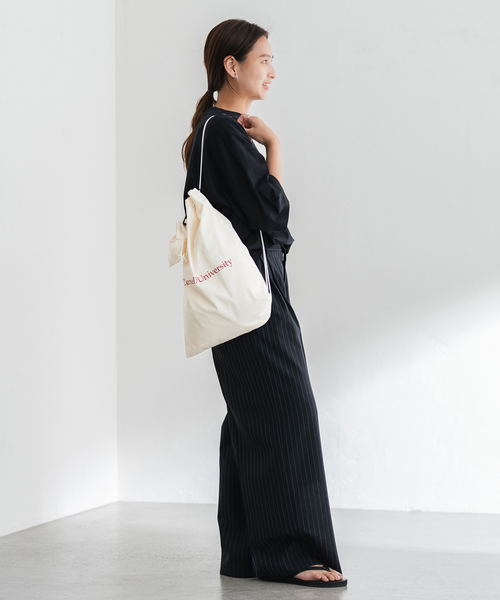 FRAMeWORK（フレームワーク）の「OUT OF FRAMe ランドリーバッグ+Exsmallsize（エコバッグ/サブバッグ・レディース・ブラック/アイボリー/ボルドー・FREE）」の14枚目の写真