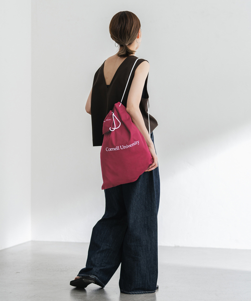 FRAMeWORK（フレームワーク）の「OUT OF FRAMe ランドリーバッグ+Exsmallsize（エコバッグ/サブバッグ・レディース・ブラック/アイボリー/ボルドー・FREE）」の22枚目の写真